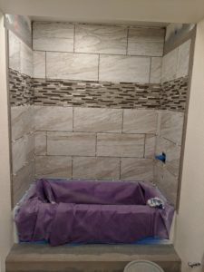Installing Bath Tile